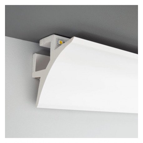 Ledstrip sierlijst polystyreen dubbele boog licht 2 m