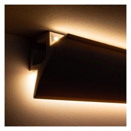 Ledstrip sierlijst polystyreen dubbele boog licht 2 m