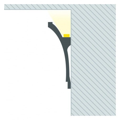 Elips LED-moldure van polystyreen (2 m) voor indirecte verlichting