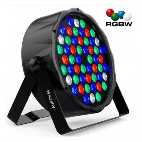 LED PAR schijnwerper 54W RGBW DMX voor shows met geluid