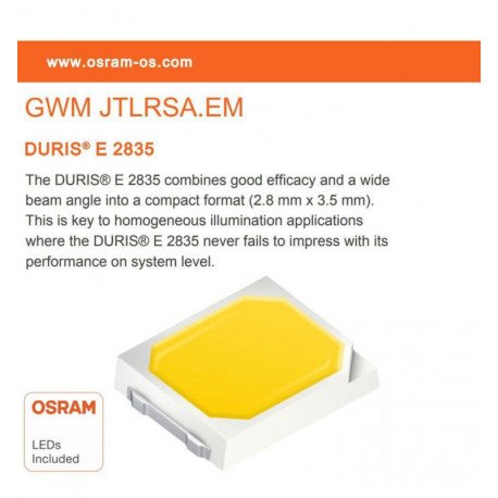Panel LED circular 20W con aro convertidor OSRAM